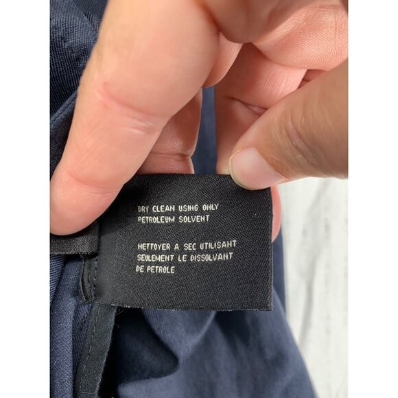 Cole Haan Womens Coat Sz M Trench Pleated Double Breasted Old$$ Classic Designer - Picture 12 of 12